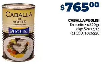 Makro CABALLA PUGLISI En aceite x 820 gr oferta