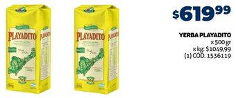 Makro YERBA PLAYADITO x 500 gr oferta