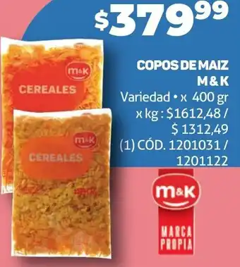 Makro COPOS DE MAIZ M&K 400gr oferta