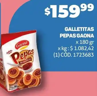 Makro GALLETITAS PEPAS GAONA x 180 gr oferta