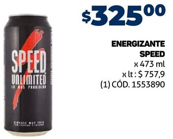 Makro ENERGIZANTE SPEED x 473 ml oferta