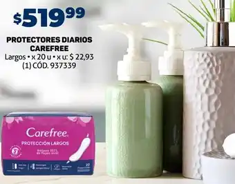 Makro PROTECTORES DIARIOS CAREFREE x 20u oferta