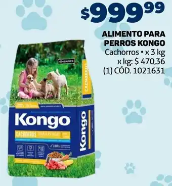 Makro ALIMENTO PARA PERROS KONGO Cachorros x 3 kg oferta