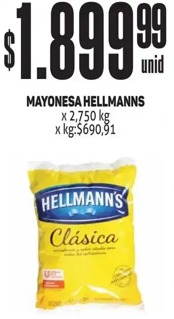Makro MAYONESA HELLMANNS x 2,750 kg oferta