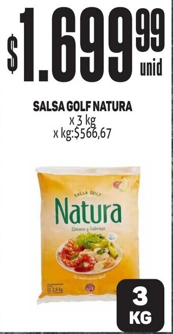 Makro SALSA GOLF Natura x 3 kg oferta