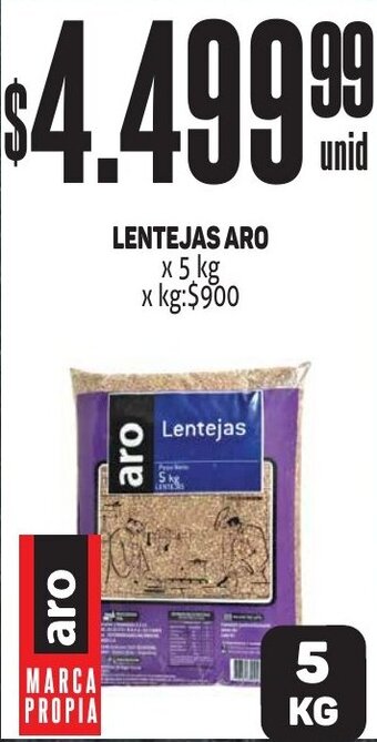 Makro LENTEJAS ARO x 5 kg oferta