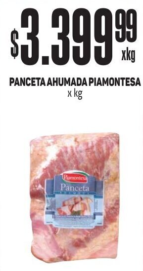 Makro PANCETA AHUMADA PIAMONTESA x kg oferta