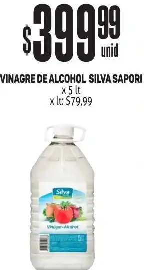 Makro VINAGRE DE ALCOHOL SILVA SAPORI x 5 lt oferta