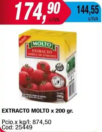 Maxiconsumo EXTRACTO MOLTO x 200 gr. oferta
