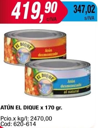 Maxiconsumo ATÚN EL DIQUE x 170 gr. oferta