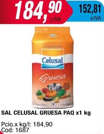 Maxiconsumo SAL CELUSAL GRUESA PAQ x1 kg oferta