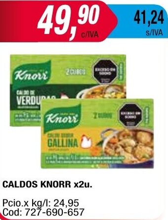 Maxiconsumo CALDOS KNORR x2u. oferta