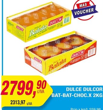 Maxiconsumo DULCE DULCOR BAT-BAT-CHOC.X 2KG oferta