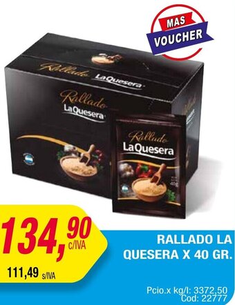 Maxiconsumo RALLADO LA QUESERA X 40 GR. oferta