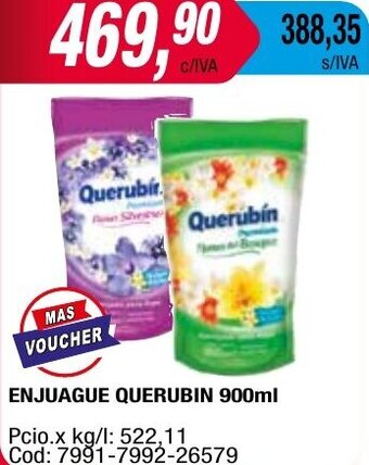 Maxiconsumo ENJUAGUE QUERUBIN 900ml oferta
