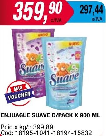 Maxiconsumo ENJUAGUE SUAVE D/PACK X 900 ML oferta