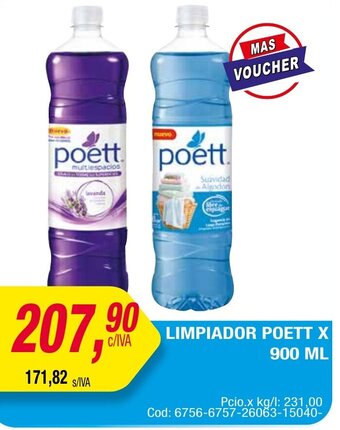 Maxiconsumo LIMPIADOR POETT X 900ml oferta