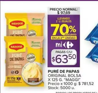 Carrefour Maggi Puré De Papas Original Bolsa oferta
