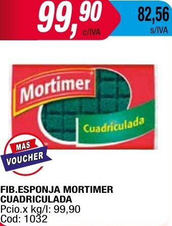 Maxiconsumo FIB.ESPONJA MORTIMER CUADRICULADA oferta
