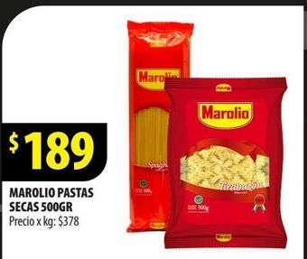 Punto Mayorista Marolio pastas secas 500gr oferta