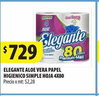 Punto Mayorista Elegante aloe vera papel higienico simple hoja 4x80 oferta