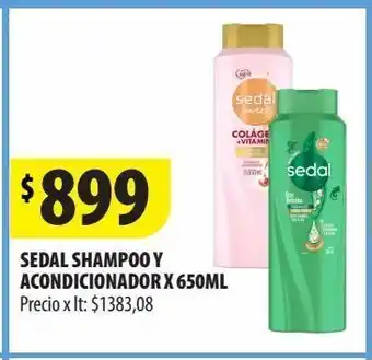 Punto Mayorista Sedal shampoo y acondicionador x 650ml oferta