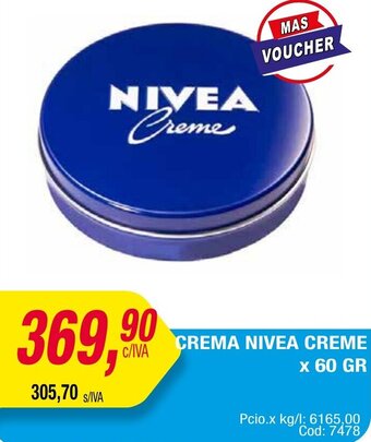 Maxiconsumo CREMA NIVEA CREME x 60 GR oferta