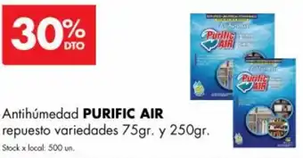 Disco Antihúmedad PURIFIC AIR repuesto variedades 75gr. y 250gr. oferta