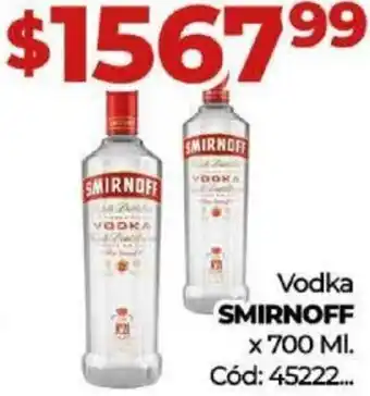 Diarco Vodka SMIRNOFF x 700 ML oferta
