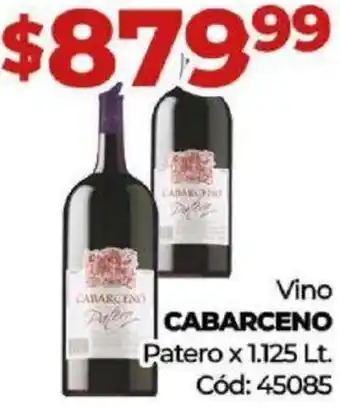 Diarco Vino CABARCENO Patero x 1.125 Lt. oferta