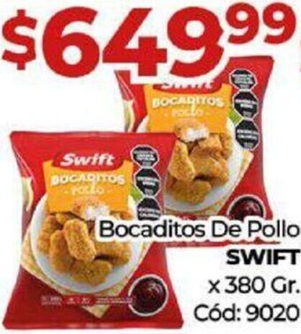Diarco Bocaditos De Pollo SWIFT x 380 Gr. oferta