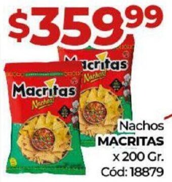 Diarco Nachos MACRITAS x 200gr oferta