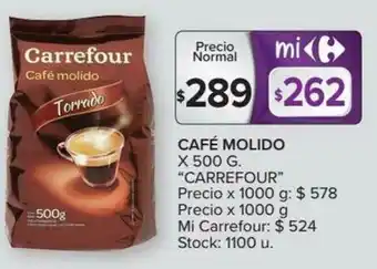 Carrefour Carrefour Café Molido x 500 g oferta