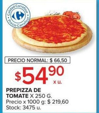 Carrefour Prepizza de Tomate x 250 g oferta
