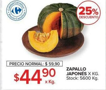 Carrefour Zapallo Japonés oferta