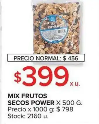 Carrefour Mix Frutos Secos Powder x 500 g oferta