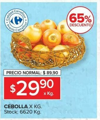 Carrefour Cebolla x kg oferta