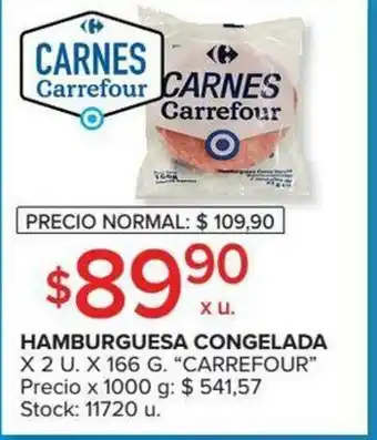 Carrefour Carrefour Hamburguesa Congelada oferta