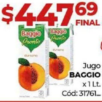 Diarco Jugo BAGGIO x1 Lt. oferta