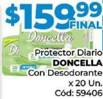 Diarco Protector Diario DONCELLA Con Desodorante x 20 Un. oferta