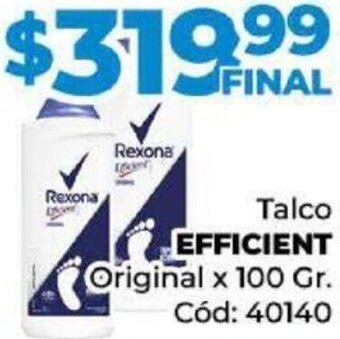 Diarco Talco EFFICIENT Original x 100 Gr. Cód: 40140 oferta
