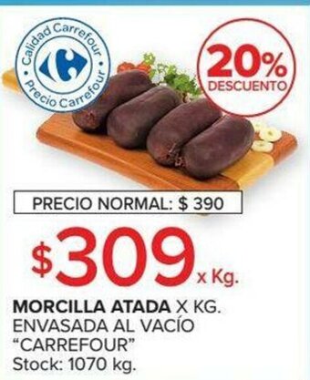 Carrefour Carrefour Morcilla Atada oferta