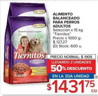Carrefour Alimento Balanceado Para Perros Adultos x 15g oferta