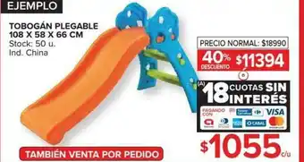 Carrefour Tobogán Plegable 108x58x66cm oferta