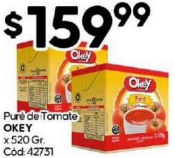Diarco Purê de Tomate OKEY x 520gr oferta
