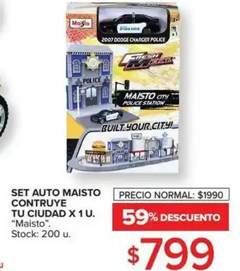 Carrefour Set Auto Maisto contruye Tu Ciudad x 1u oferta