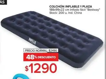 Carrefour Colchon Inflabe 1 plaza oferta