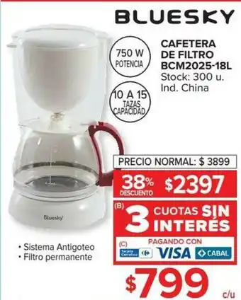 Carrefour Bluesky De Filtro BCM2025-18L oferta