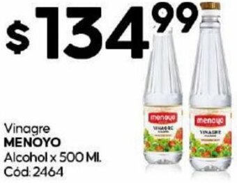 Diarco Vinagre MENOYO Alcohol x 500 MI. Cód: 2464 oferta