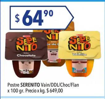 Hergo Serenito Postre Vain/DDL/Choc/Flan x 100gr oferta